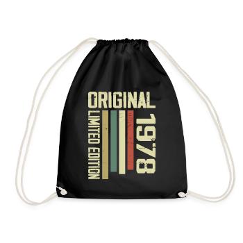 Retro 1978 cadeau 46e anniversaire Vintage 1978 - Sac de sport léger - noir - Devant