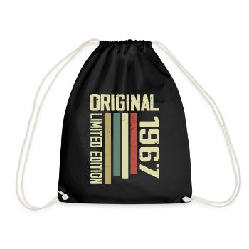 Retro 1967 cadeau 57e anniversaire Vintage 1967 - Sac de sport léger - noir - Devant