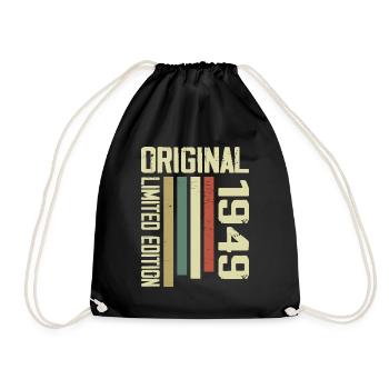 Retro 1949 cadeau 75e anniversaire Vintage 1949 - Sac de sport léger - noir - Devant