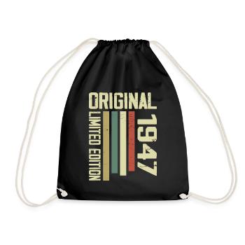 Retro 1947 cadeau 77e anniversaire Vintage 1947 - Sac de sport léger - noir - Devant