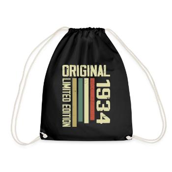 Retro 1934 cadeau 90e anniversaire Vintage 1934 - Sac de sport léger - noir - Devant