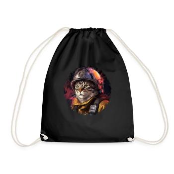 Chats de pompiers - Sac de sport léger - noir - Devant