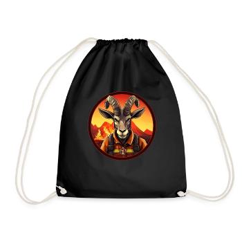 Pompier Capricorne - Sac de sport léger - noir - Devant