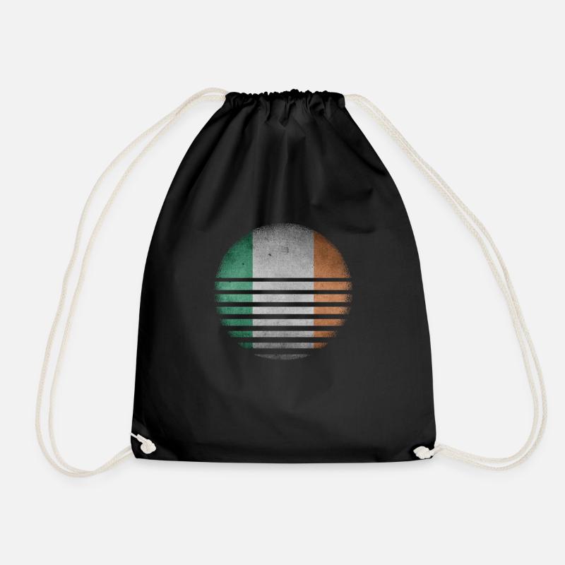 Irish Sun Design Irland - St. Patrick's Day - Ire - Turnbeutel - Schwarz