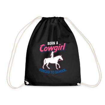 Wild West Western Rodeo Bull Riding Cowboy - Sac de sport léger - noir - Devant