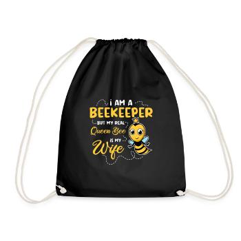 Ruche Apiculture Abeilles Miel Apiculteurs - Sac de sport léger - noir - Devant