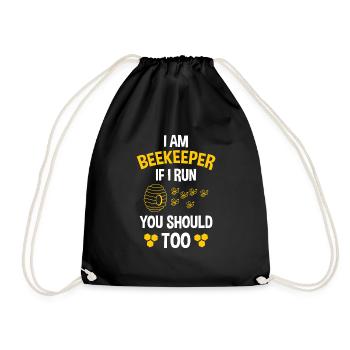 Ruche Apiculture Abeilles Miel Apiculteurs - Sac de sport léger - noir - Devant
