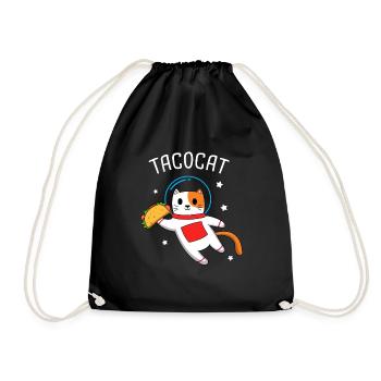 taco cat - Turnbeutel - Schwarz - Vorne