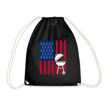 Barbecue Grill Grill Accessories BBQ Grill Master Grill Grill - Drawstring Bag - black - Front
