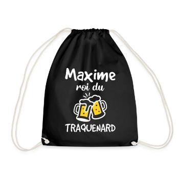 Maxime Roi Du Traquenard - Humour De Maxime - Sac de sport léger - noir - Devant