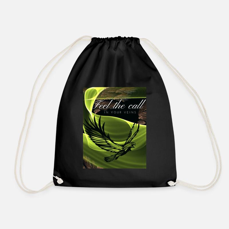 Feel the call Design - Turnbeutel - Schwarz