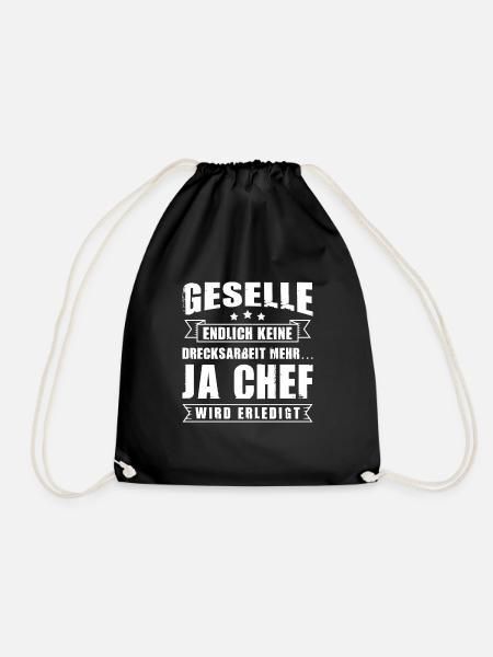 Gesellenprüfung Ausbildung Bestanden Geselle - Turnbeutel - Schwarz