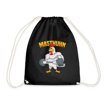 Fitness Ausdauer Muskeltraining Sport Fitness - Turnbeutel - Schwarz - Vorne