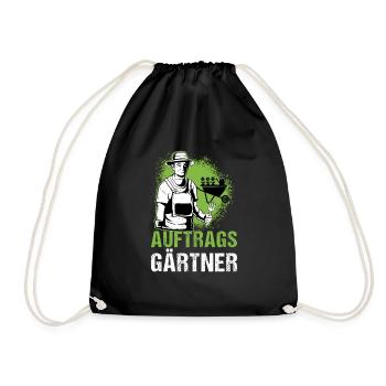 Hobbygärtner Gartenarbeit Garten Auftrags Gärtner - Turnbeutel - Schwarz - Vorne