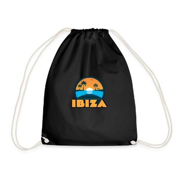 Ibiza Sunset - Drawstring Bag - black - Front