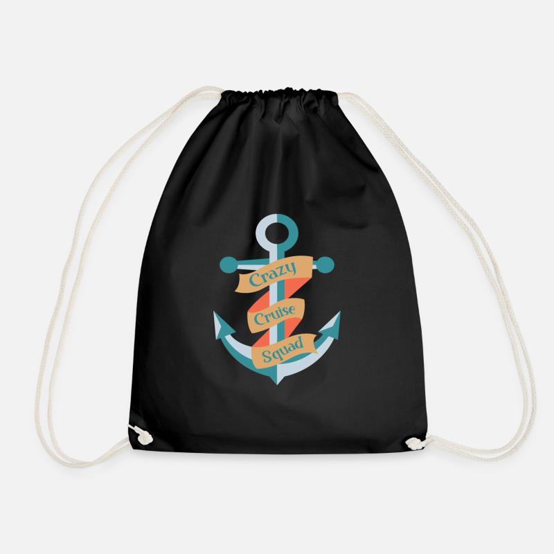 Cruise Cruise Ship - Drawstring Bag - black