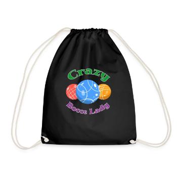 Boccia Boule Petanque - Turnbeutel - Schwarz - Vorne
