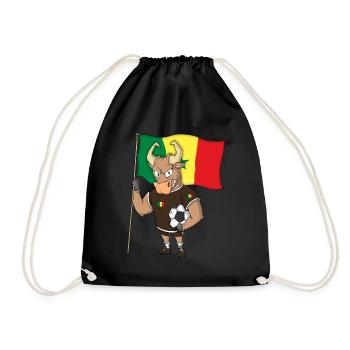Taureau Fan Sénégal - Sac de sport léger - noir - Devant