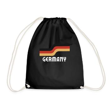 Drapeau rétro Jersey Allemagne - Sac de sport léger - noir - Devant
