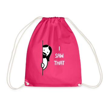 Jesus Freak Jesus Christus Meme Christlich Bibel - Turnbeutel - Fuchsia - Vorne