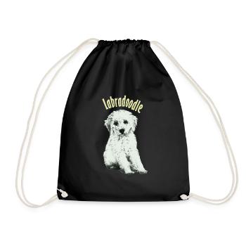 labradoodle - Turnbeutel - Schwarz - Vorne