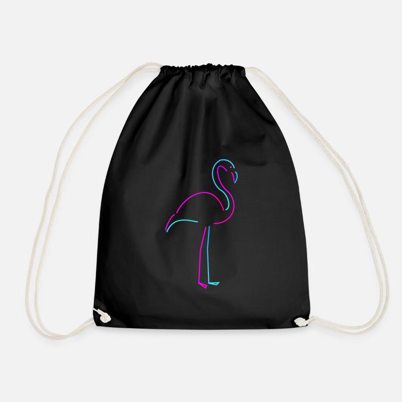 flamingo - Turnbeutel - Schwarz