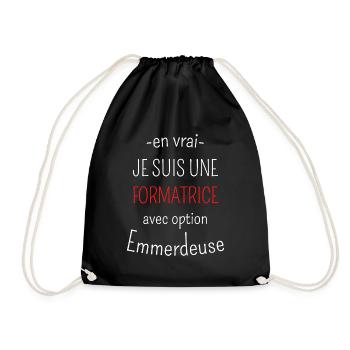 Formatrice Avec Option Emmerdeuse - Sac de sport léger - noir - Devant