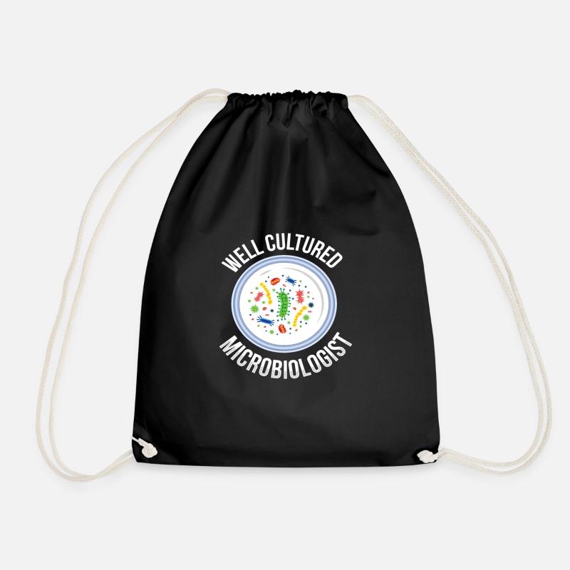 Well Cultured Microbiologist Bakterien Biologe - Turnbeutel - Schwarz