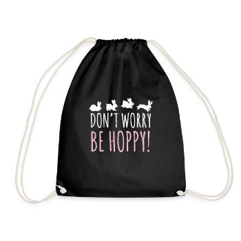 Ne vous inquiétez pas, lapin de Pâques - Sac de sport léger - noir - Devant
