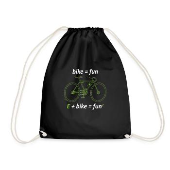 Vélo = Fun E + Bike = Fun² Vélo électrique - Sac de sport léger - noir - Devant