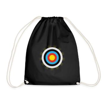 Cible Tir à l’arc Arc - Sac de sport léger - noir - Devant