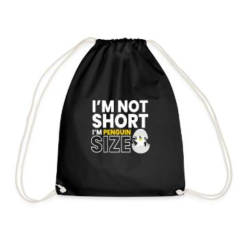 Im Not Short Pingouin Oiseau - Sac de sport léger - noir - Devant