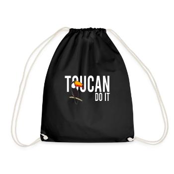 Toucan Do It Tukan Forêt Tropicale - Sac de sport léger - noir - Devant