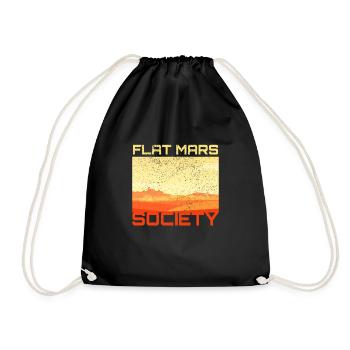 Flat Mars Society Flacherdler Planet - Drawstring Bag - black - Front