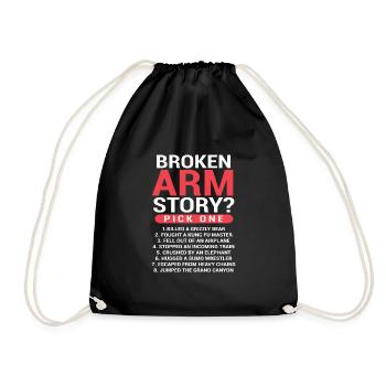 Histoire de bras cassé Choisir une fracture du bras - Sac de sport léger - noir - Devant