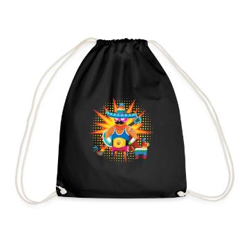 Lucha Libre Fighter Mexico Wrestling - Drawstring Bag - black - Front