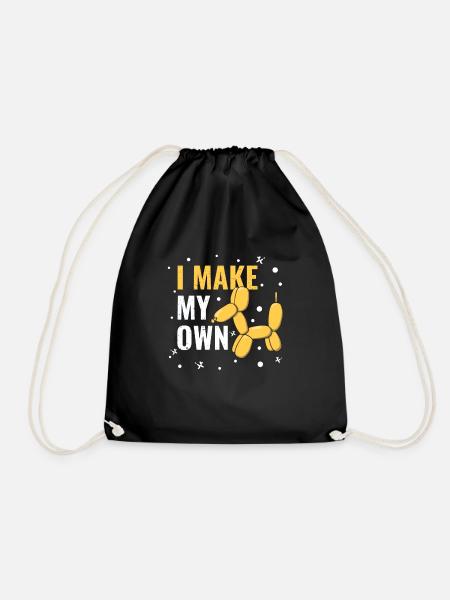 I Make My Own Ballontiere - Turnbeutel - Schwarz