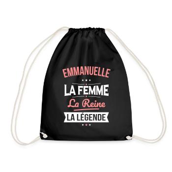 Emmanuelle - La Femme - La Reine - La Légende - Sac de sport léger - noir - Devant