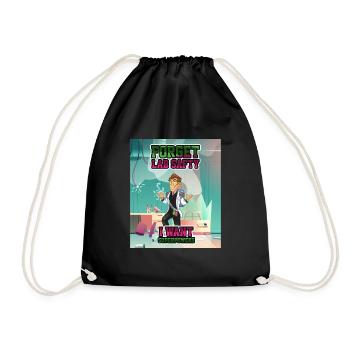 Forget Lab Safty Superpowers Chemist - Drawstring Bag - black - Front