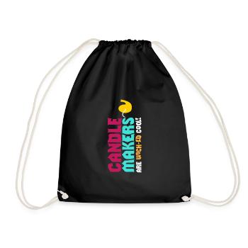 Candle Makers Cool Candle Maker Candles - Drawstring Bag - black - Front