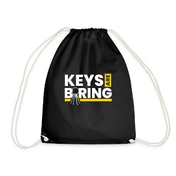 Keys Are Boring Lockpicking Lockpicker - Turnbeutel - Schwarz - Vorne