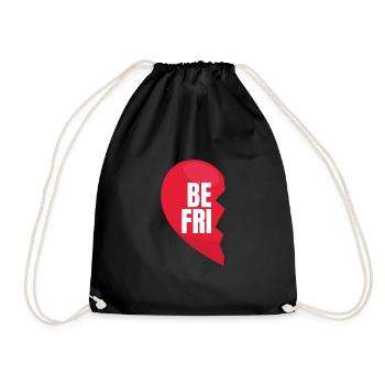 Meilleur ami Cœur Liens Amitié - Sac de sport léger - noir - Devant