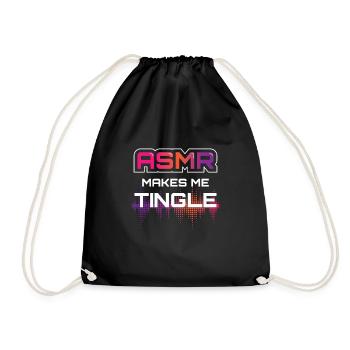 ASMR Makes Me Tingle - Turnbeutel - Schwarz - Vorne