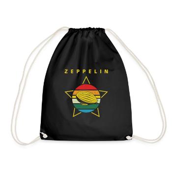 Zeppelin Luftschiff Pilot - Turnbeutel - Schwarz - Vorne