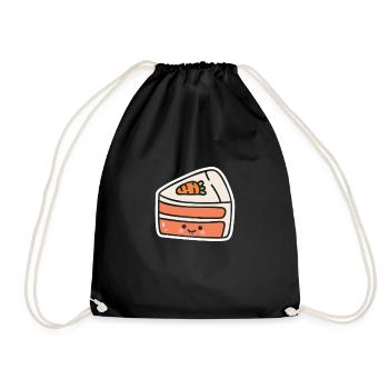 Gâteau aux carottes Gâteau aux carottes sucré - Sac de sport léger - noir - Devant
