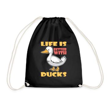 La vie est meilleure avec les canards Ente Enten - Sac de sport léger - noir - Devant