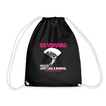 Parachute parachutiste maman - Sac de sport léger - noir - Devant