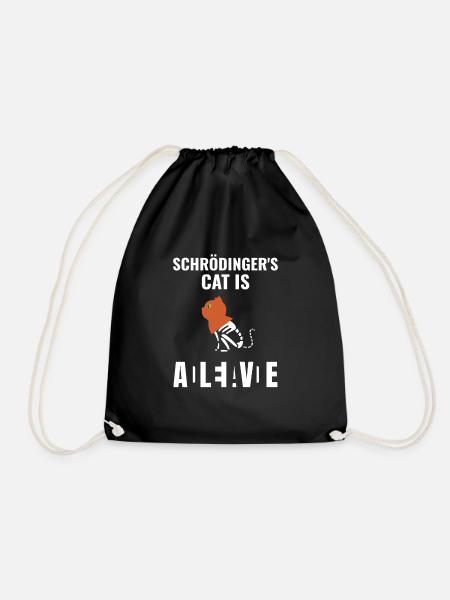 Schrödingers Cat Is Schrödingers Katze - Turnbeutel - Schwarz