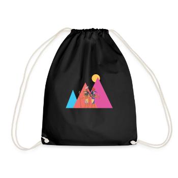 Pyramides égyptiennes Egypte - Sac de sport léger - noir - Devant