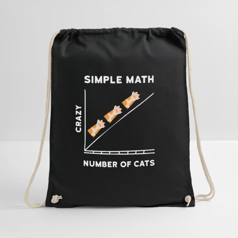 Simple Math Mathe Kätzchen Katzen Turnbeutel